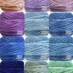 DMC SPECIAL DENTELLES-スペシャルダンテル 80番 レース糸～800　薄水色～ 5枚目の画像