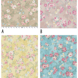 在庫限り！キルトゲイト♪ 小バラ柄がお洒落　コットン布地　小バラB～50㎝単位でカット〜 4枚目の画像