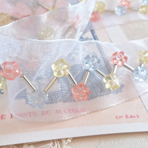 オーガンジービーズリボン ❁338〜341 オーガンジービーズリボン ❁338〜341