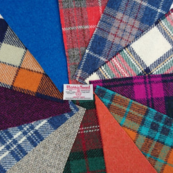 スコットランド伝統の毛織物！ ！『憧れのハリスツイードウールのカットクロス 12種類アソートFセット～ラベル1枚付き～ 4枚目の画像