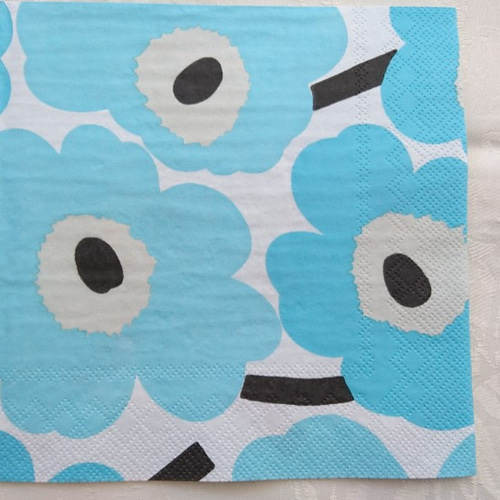 人気のmarimekko(マリメッコ) ウニッコ 水色 ペーパーナプキン』～同柄