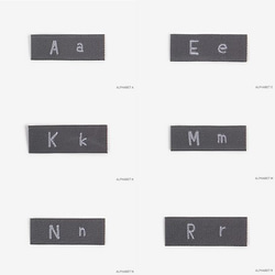 アルファベット　A！『 オリジナルアイテムに♪刺繍タグ　アルファベット　A』～10枚セット～ 5枚目の画像