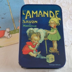 新商品！フランス製『アンティーク調のお洒落なプチ缶ボックス～子ども～』 1枚目の画像