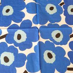 『人気のmarimekko(マリメッコ) 　ウニッコ　ペーパーナプキン』～５柄各1枚ずつ　計5枚セット～ 3枚目の画像