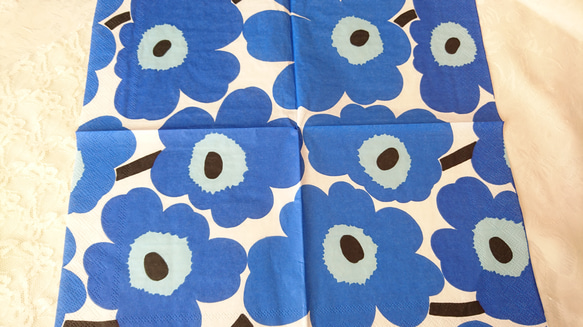 『人気のmarimekko(マリメッコ) 　ウニッコ　ペーパーナプキン』～５柄各1枚ずつ　計5枚セット～ 3枚目の画像