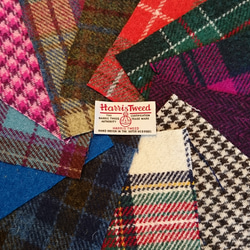 スコットランド伝統の毛織物！ 『憧れのハリスツイードウールのカットクロス 12種類アソートPセット～ラベル1枚付き～ 5枚目の画像
