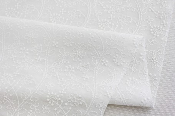 新商品♪『lace - floral wave デザインファブリック 布地』～50㎝単位でカット～ 5枚目の画像
