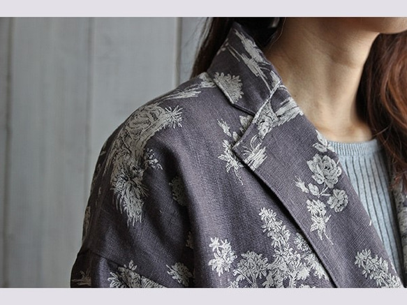 在庫限り！新商品『Yuwa 広幅ソフトリネン　マホガニー  』145㎝巾×63㎝カットクロス 4枚目の画像