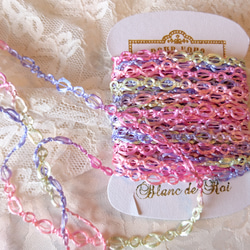 ちょこっと毛糸♪『色味が可愛いチェーンの様なグラデーション糸』～パステルカラー～ 3枚目の画像