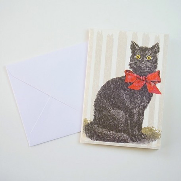『Hannelore/ドイツ　グリーティングカード Black Cat  』 3枚目の画像