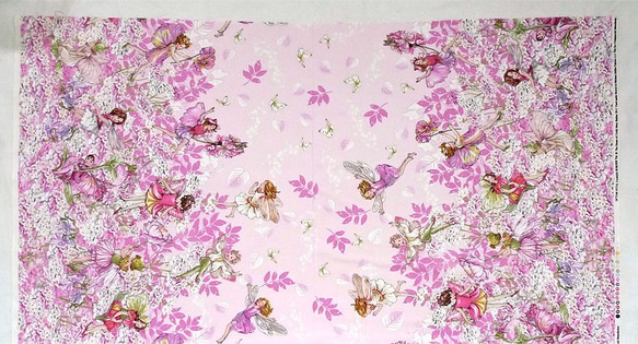 『マイケルミラー フラワーフェアリー　ピンク』巾約110cm×50㎝単位でカット～ 2枚目の画像
