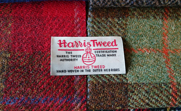 スコットランド伝統の毛織物！『憧れのハリスツイードウールのカットクロス 12種類アソートRセット～ラベル1枚付き～ 3枚目の画像