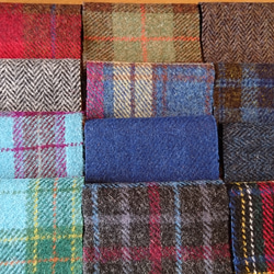 スコットランド伝統の毛織物！『憧れのハリスツイードウールのカットクロス 12種類アソートRセット～ラベル1枚付き～ 5枚目の画像