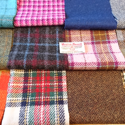 スコットランド伝統の毛織物！『憧れのハリスツイードウールのカットクロス 12種類アソートWセット～ラベル1枚付き～ 5枚目の画像