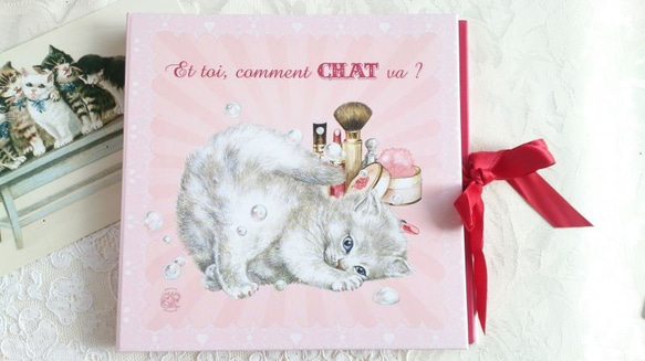 『猫のデザイン　カード・封筒10枚セット』〜シール付き〜 1枚目の画像