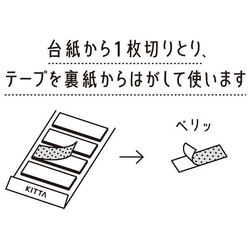 お洒落なテープ！これからの季節にぴったり！『KITTAマスキングテープ　うつわ』 3枚目の画像