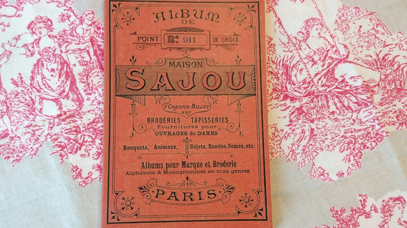 フランスより届きました！『Sajou（サジュー）クロスステッチ ALBUM　図案№911 』 1枚目の画像