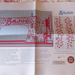 フランスより届きました！『Sajou（サジュー）クロスステッチ図案　machine a coudre Sajou』 2枚目の画像