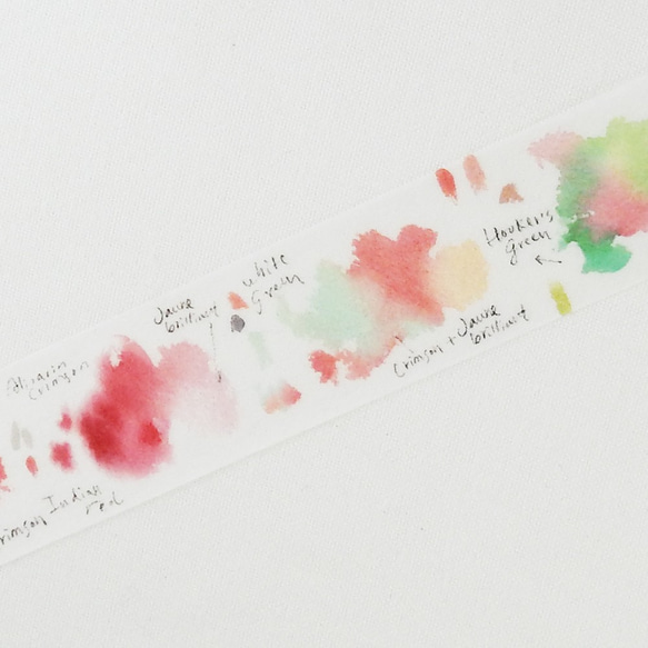 新商品！『小徑文化　watercolor　StrawberryPink マスキングテープ』 2枚目の画像