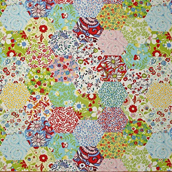 新入荷！イギリス製『PICNIC PATCHWORK　ラベンダー』～50㎝単位でカット～ 4枚目の画像