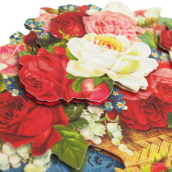 新商品！『パンチスタジオ 立体 グリーティングカード 封筒セット Rose and flower』 2枚目の画像