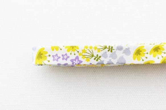 再入荷！『WILDFLOWER - flower bed 　バイアステープ　12㎜巾』～2m50㎝カット済み～ 2枚目の画像