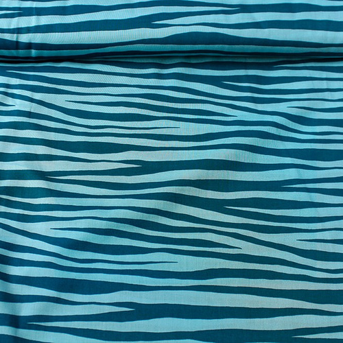 新入荷！『ゼブラ柄 グリーン プリント生地』～50㎝単位でカット