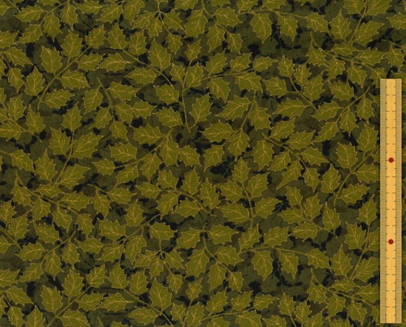 新入荷！USA！Moda モダ！クリスマス生地『GILDED GREENERY METALLIC』～50㎝単位でカット～ 1枚目の画像