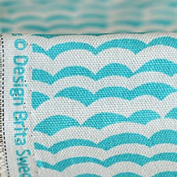 在庫1点！幅広！『BRITA　ブリタスウェーデン　インポート生地　水色　160㎝巾』～50㎝単位でカット～ 1枚目の画像
