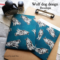 Wolf dog design Envelope 01 1枚目の画像