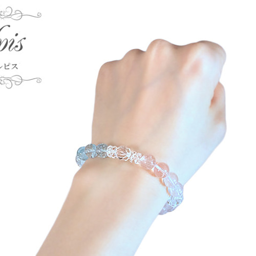 ロシア産ピンクレムリアンクォーツ＆ブルートパーズ＆スター