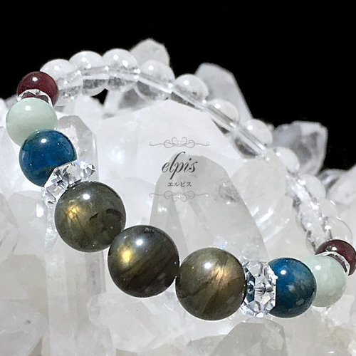 希少☆全てヒマラヤ産！ラブラドライト＆ブルーアパタイト＆グリーン