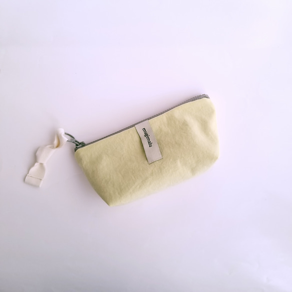 poitto16 マチ5 天然色素染NYLON POUCH ..Onion.. 1枚目の画像