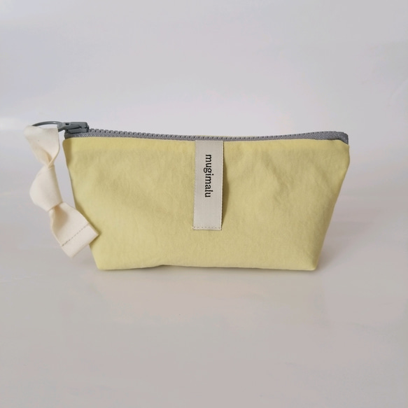 poitto16 マチ5 天然色素染NYLON POUCH ..Onion.. 2枚目の画像