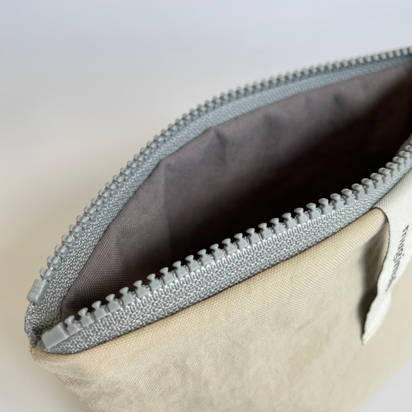 poitto16 マチ5深型 天然色素染NYLON POUCH ..Hinoki.. 5枚目の画像