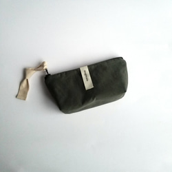 poitto16 マチ5 typewriter POUCH カーキ 1枚目の画像