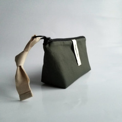 poitto16 マチ5 typewriter POUCH カーキ 3枚目の画像