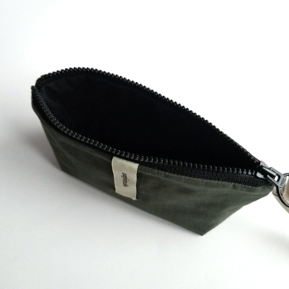 poitto16 マチ5 typewriter POUCH カーキ 5枚目の画像