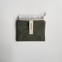 poitto10 typewriter POUCH カーキ 5枚目の画像