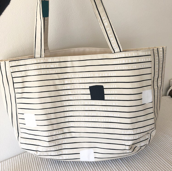 期間限定SALE❤︎¥1999春ボーダートートbag 3枚目の画像