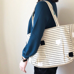 期間限定SALE❤︎¥1999春ボーダートートbag 4枚目の画像