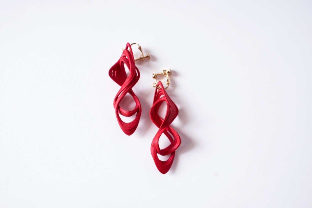 Eight Earrings Red  エイトピアス　レッド