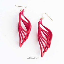 Malina Earrings Red 第4張的照片