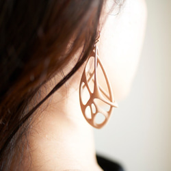 Tane Organic Earrings Marble タネオーガニックピアス　マーブル 2枚目の画像
