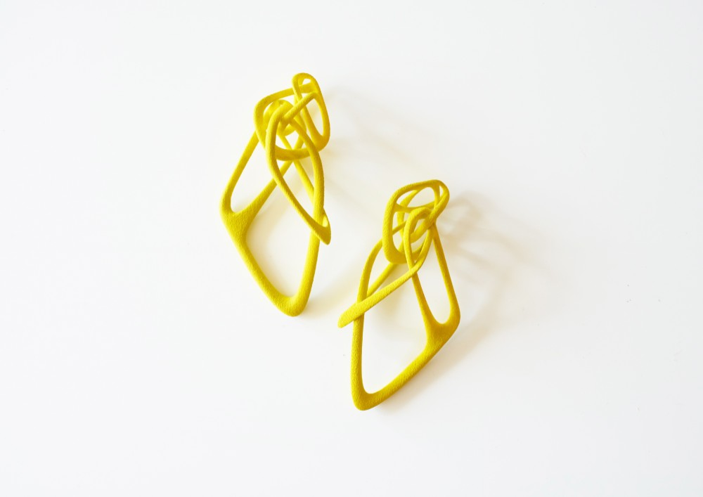 Tane Big Earrings  タネスビッグピアス　マスタードイエロー 11,550円