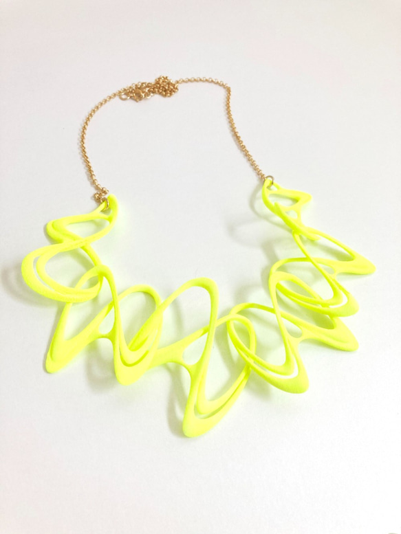 Dancing Necklace Neoyellow ダンシングネックレス ネオンイエロー 2枚目の画像