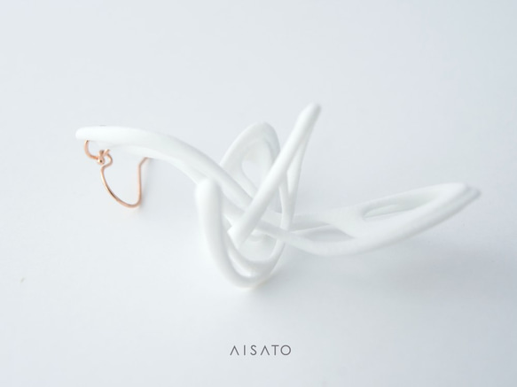 Dancing Butterfly Earring White 第4張的照片