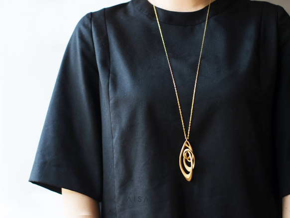 LoopLoopLoop Necklace Gold 第5張的照片