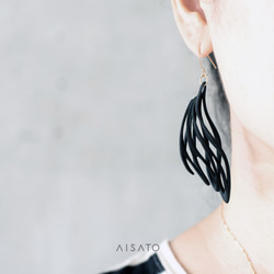 Malina Earrings Black 第3張的照片