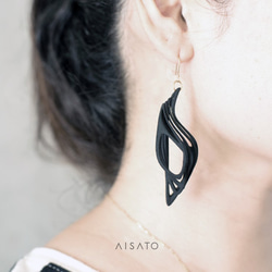 Malina Earrings Black 第5張的照片